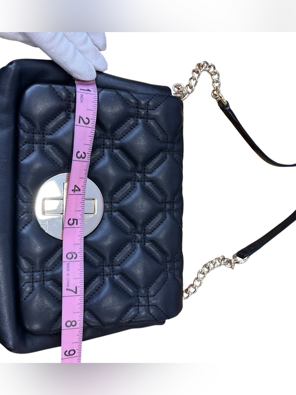 Kate Spade Astor Court Naomi Black Quilted Leather Crossbody Bag WKRU1999 - Picture 10 of 16